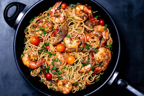 shrimp spaghetti